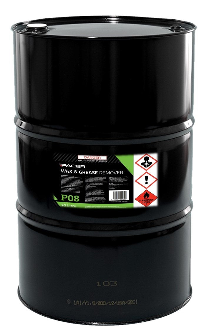 Pacer - P08 Wax & Grease Remover 200lt | PWGR200