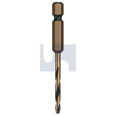 Hobsons - 3.3 x 28/62 M2 HIGH SPEED STEEL POWER-TX EDGE IMPACT STEP TIP DRILL BIT | PXES033 1)
