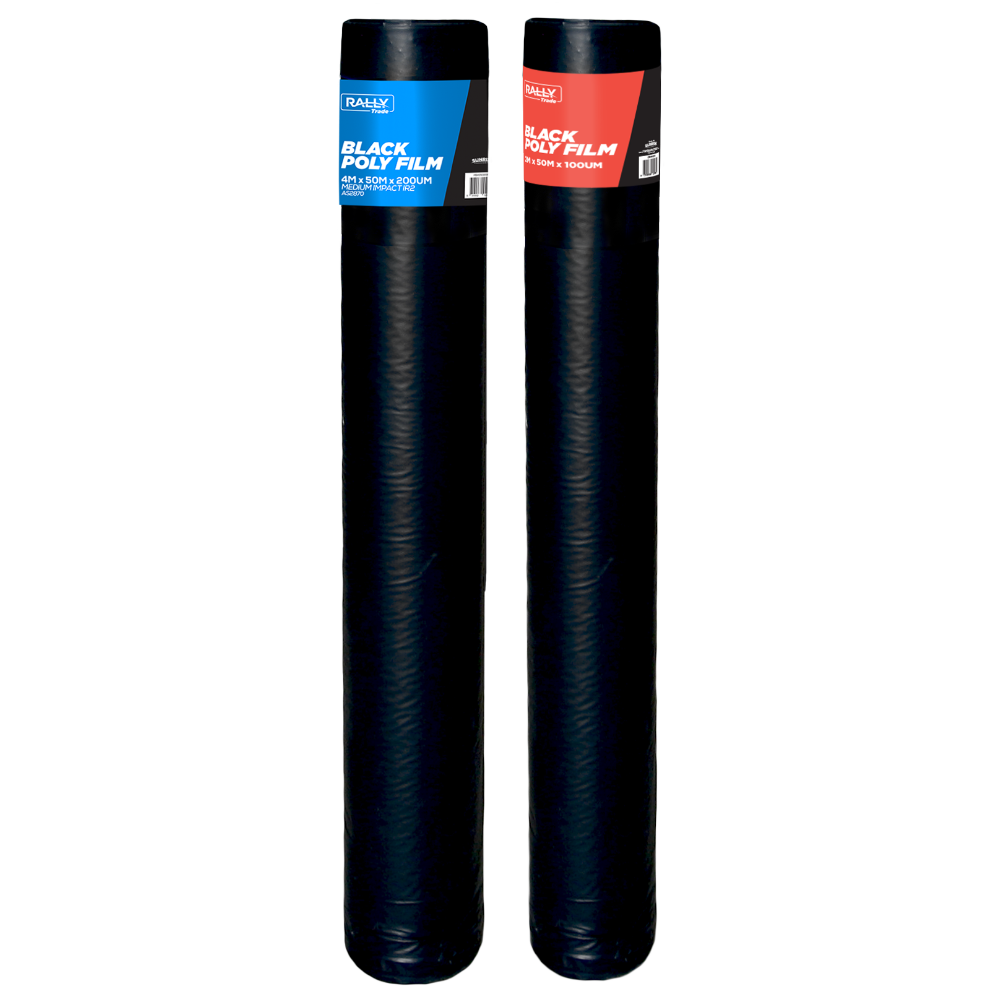 Rally - Poly Film Black - 6m x 33m x 200Um, Medium Impa () | Rally ...