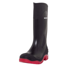 Mack - Pour Gumboot Safety PenRes PVC Unisex Black/Red UK 8 Pair | MK000POURBDF080