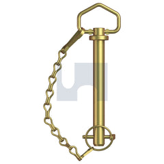 Hobsons - 5/8" x 37992" - Yellow Passivate Mild Steel Hitch Pin With Linch Pin - Zinc | QPIMSYSL062625