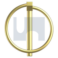 Hobsons - 6.0Mm x 45 Yellow Passivate Mild Steel Linch Pin - Zinc | QPLMSYM060045