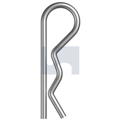 Hobsons - 7.9Mm x 122 Mild Steel R Clip Humpback Pin - Zinc Plated | QPRMSZM079