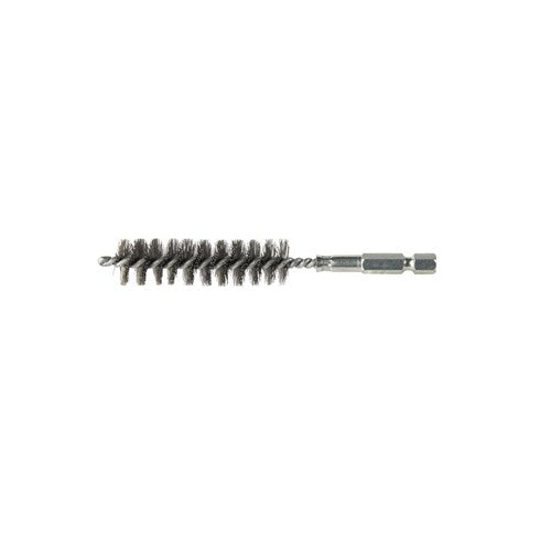 Union Tube Brush High Carbon Steel 0.2mm Wire 13mm DIa Quick Release Hex Shank - Carded