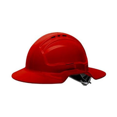 Maxisafe - Broad Brim Vented Hard Hat – Ratchet - Red | HVB570-R