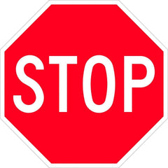 Uniform Safety Signs - 600x600mm - Aluminium - Class 1 - Stop | R1-1A