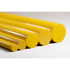 Nylon Rod (PA6 Cast) Yellow - Oil Filled - 100mm x 1m | R100-OIL-1000