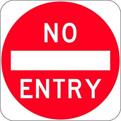 Uniform Safety Signs - 750x750mm - Aluminium - Class 1 - No Entry with Symbol | R2-4C