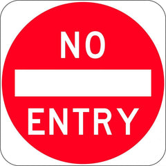 Uniform Safety Signs - 450x450mm - Aluminium - Class 1 - No Entry and symbol | R2-4A