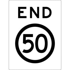 Uniform Safety Signs - 800x1334mm - Aluminium - Class 1 - End 50 | R4-12C(50)