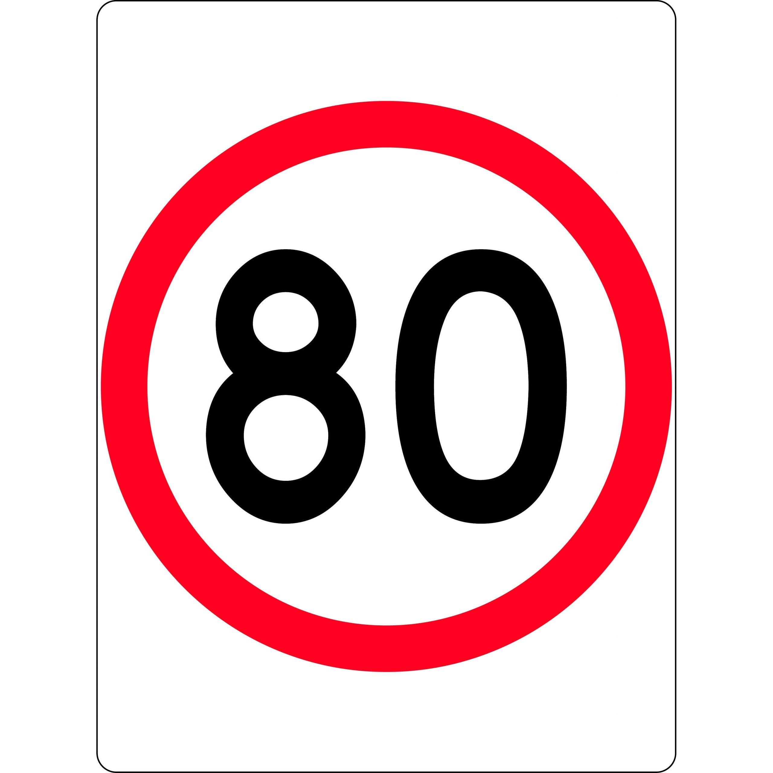 Sign 878 Speed Uniform Safety Signs - 450x600mm - Aluminium - Class 1 () | Uniform ...