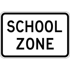 Uniform Safety Signs - 600x400mm - Aluminium - Class 1 - School Zone | R4-8B