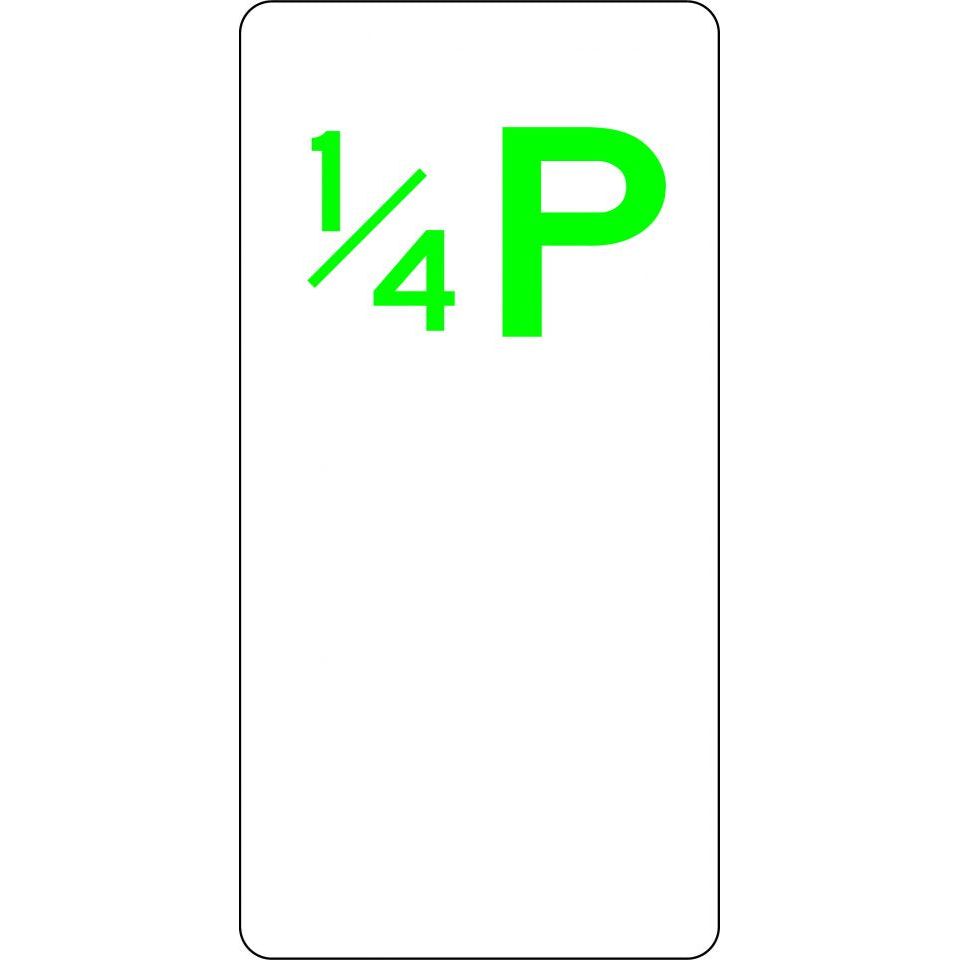 Uniform Safety Signs - 225x450mm - Aluminium - 1/4 Parking | R5-15