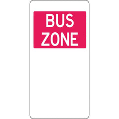 Uniform Safety Signs - 225 x 450mm - Aluminium - Bus Zone (Left Arrow) | R5-20(L)