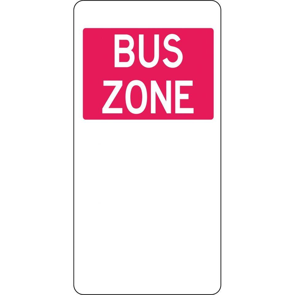 Uniform Safety Signs - 225x450mm - Aluminium - Bus Zone | R5-20