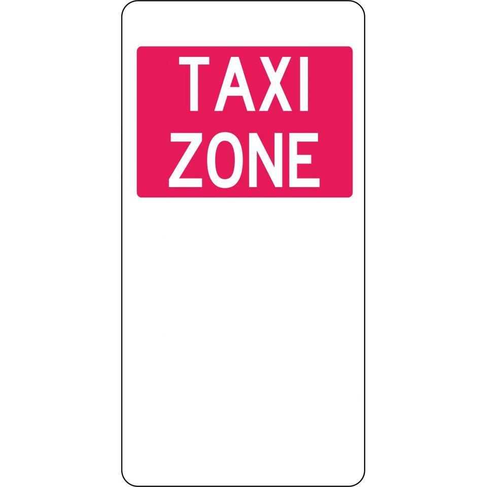 Uniform Safety Signs - 225x450mm - Aluminium - Taxi Zone | R5-21