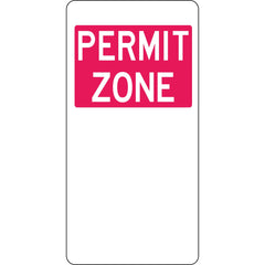 Uniform Safety Signs - 225x450mm - Aluminium - Permit Zone (Right Arrow) | R5-22(R