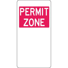 Uniform Safety Signs - 225x450mm - Aluminium - Permit Zone | R5-22