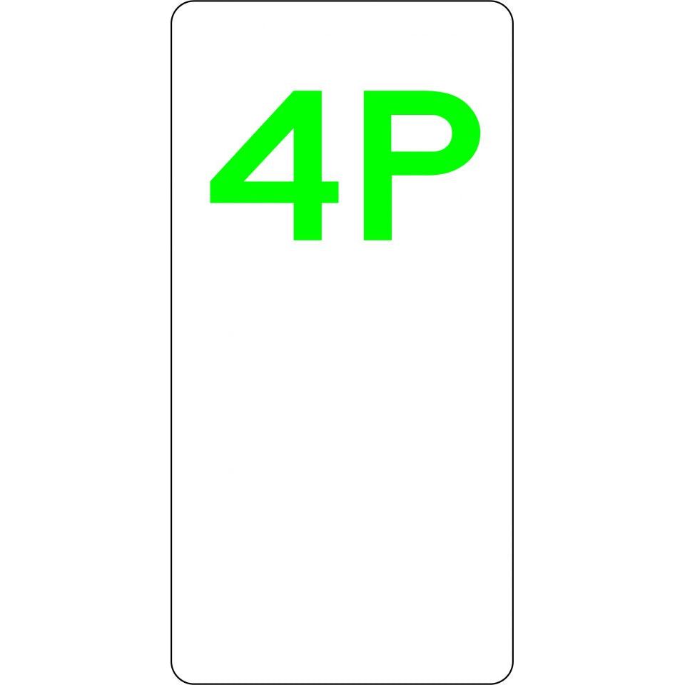 Uniform Safety Signs - 225x450mm - Aluminium - 4 Hour Parking | R5-4