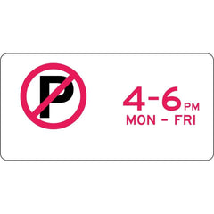 Uniform Safety Signs - 450x225mm - Aluminium - No Parking - Portrait | R5-41