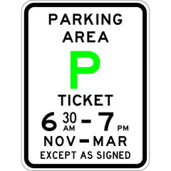 Uniform Safety Signs - 600 x 900mm - Aluminium - Class 2 - Minor Entry Parking | R5-61A