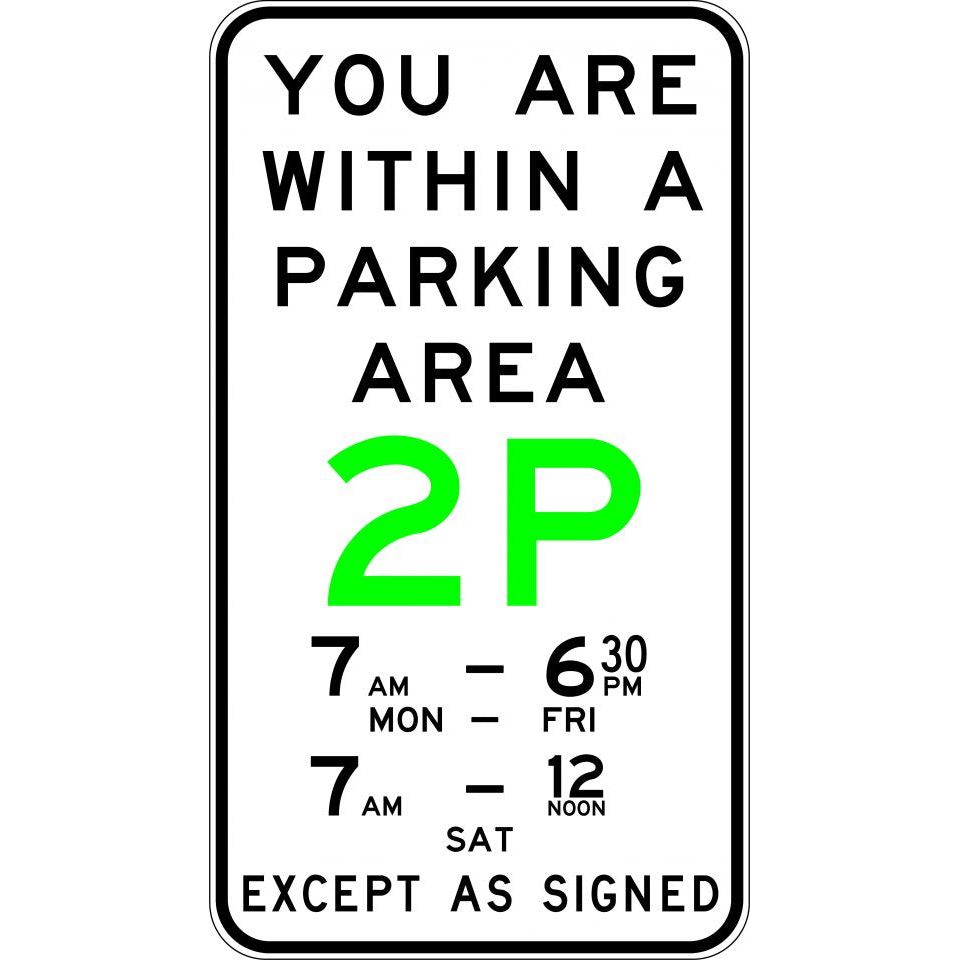 Uniform Safety Signs - 450x800mm - Aluminium - Class 2 - Internal Reminder Parking | R5-62A