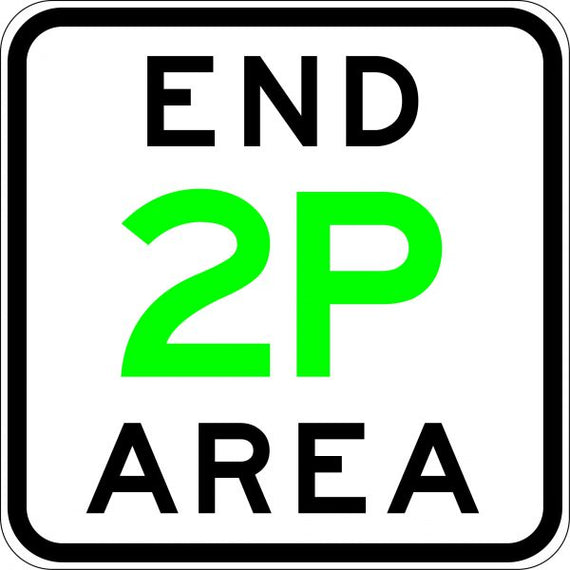 Uniform Safety Signs - 600 x 600mm - Aluminium - Class 2 - End 2P Area | R5-63A