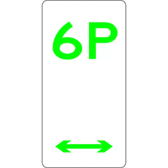 Uniform Safety - Signs - 225x450mm - Aluminium - 6 Hour Parking (Left Arrow) | R5-6(l)