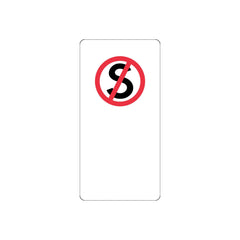 Uniform Safety Signs - 225 x 450mm - Aluminium - No Standing | R5-35