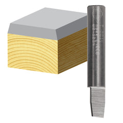 Carbitool - Flush Bevel Bit 7 Degree Solid Carbide | T 2614
