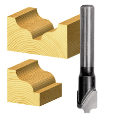 Carbitool - Ogee Bit 6.35mm Rad TCT, 2Flt | T 7509 1/2