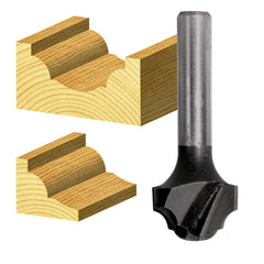 Carbitool - Trad.Classic Bit 6.35mm Rad TCT, 2Flt 1/2 Shank | TTC 16 1/2
