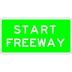 Uniform Safety Signs - 1800 x 900mm - Aluminium - Class 1 - Start Freeway | R6-19B
