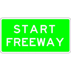 Uniform Safety Signs - 1200x600mm - Aluminium - Class 1 - Start Freeway | R6-19A