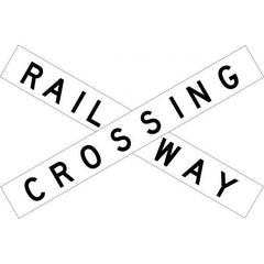 Uniform Safety Signs - 1800 x 238mm - Aluminium - Class 1 - Railway Crossing Positions (Each Crossarm) | R6-24B