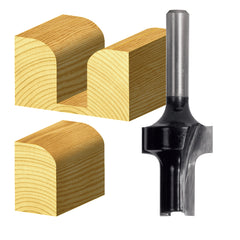 Carbitool - Rounding Over Bit Extended 33mm TCT, 2Flt | TX 512 1/2