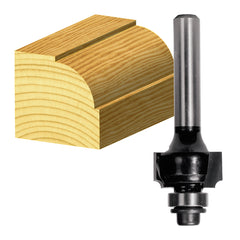 Carbitool - Beading Bit 12.7mm Rad TCT, 2Flt 1/4 Shank W/bear | T 616 B