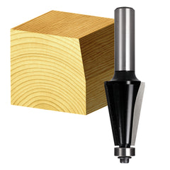 Carbitool - Chamfering Bit 10 Deg. TCT, 2Flt 1/2 Shank W/bear | T 8110 B 1/2