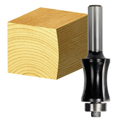 Carbitool - Half Bull Nose Rad 45.0 Rad TCT, 2Flt 1/2 Shank W/bear | THBN 45 B 1/2