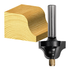 Carbitool - Roman Ogee Bit 4mm Rad. TCT, 2Flt 1/4 Shank W/plt | T 5705