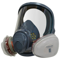 Maxisafe - Maxiguard Full Face Silicone Respirator With A1P2 Cartridges-Medium - Medium - Carton Of 4 | R680P-M-4