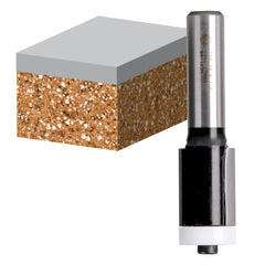Carbitool - Flush Trim Bit 19mm TCT, 2Flt 1/2 Shank W/guide | TSS 19 B 1/2