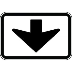 Uniform Safety Signs - 600x400mm - Aluminium - Class 1 - Overhead Arrow | R7-5C
