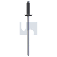 Hobsons - #54 - Basalt 73as2 - Alum 5052 Steel Zp Rivet Dome Head Open | RBA73OAS504