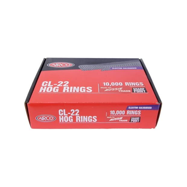 Airco -  Cl-22 E-Galv Hog Rings. Ctn Qty: 10.000 | RC00221
