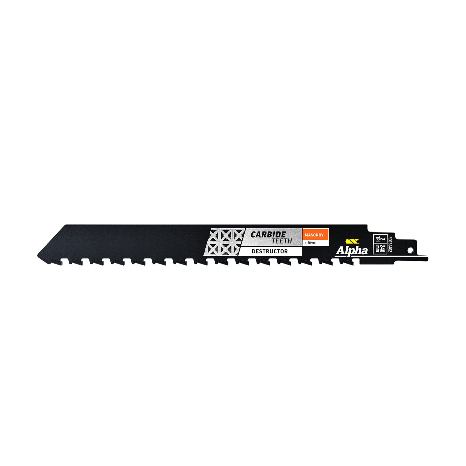 Alpha - TCT Destructor Masonry Recip Blade 2 TPI 240mm
