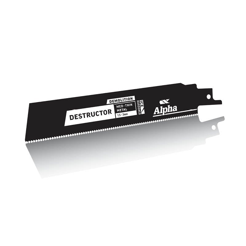 Alpha-Destructor Demolition - Metal - Recip Blade, 18 Tpi, 150Mm - 2 Pack