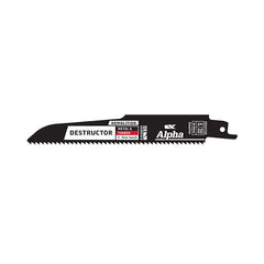 Alpha-Destructor Demolition - Metal & Timber - Recip Blade, 8 Tpi, 150Mm - 2 Pack