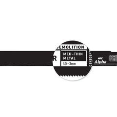 Alpha-Destructor Demolition - Metal - Recip Blade, 18 Tpi, 300Mm - 5 Pack