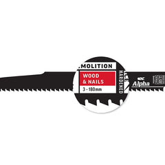 Alpha-Destructor Demolition - Wood & Nails - Recip Blade, 5 Tpi, 230Mm - 5 Pack